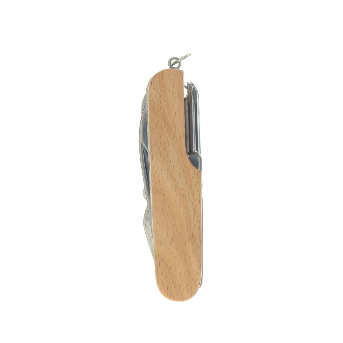 Couteau de poche en acier inoxydable avec manche en bois de hêtre - Gassin
