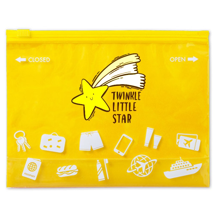 Trousse de toilette personnalisée avec fenêtre transparente 23 x 18 x 6,5 cm - Clara