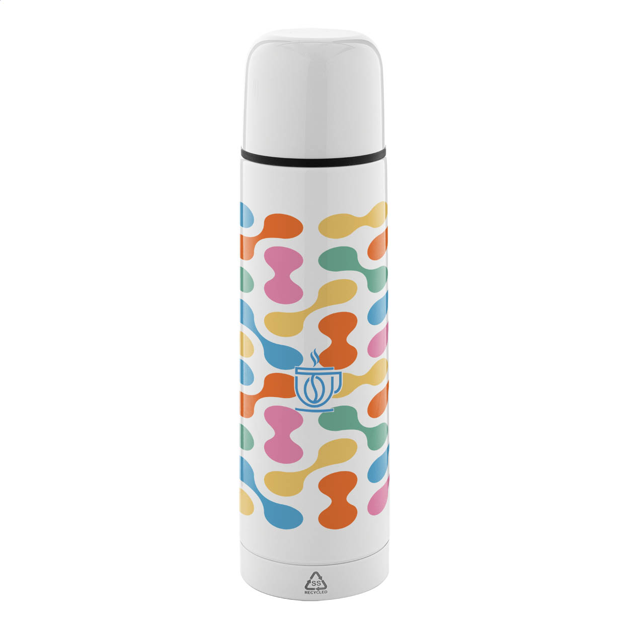 Bouteille isotherme sublimable Rebusta Subo en inox recyclé, 500 ml