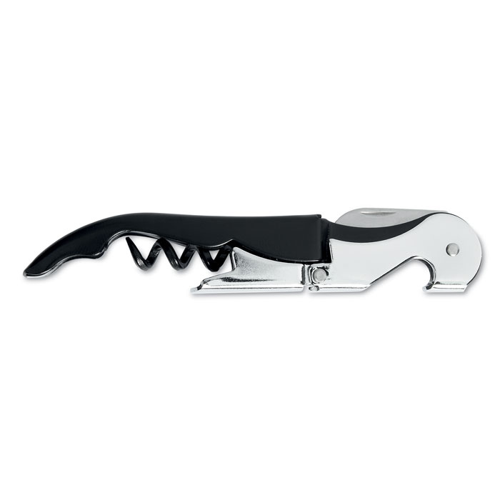 Couteau de sommelier original en acier carbone avec double support de liège et couteau pliable - Buxières-les-Mines - Zaprinta Belgique