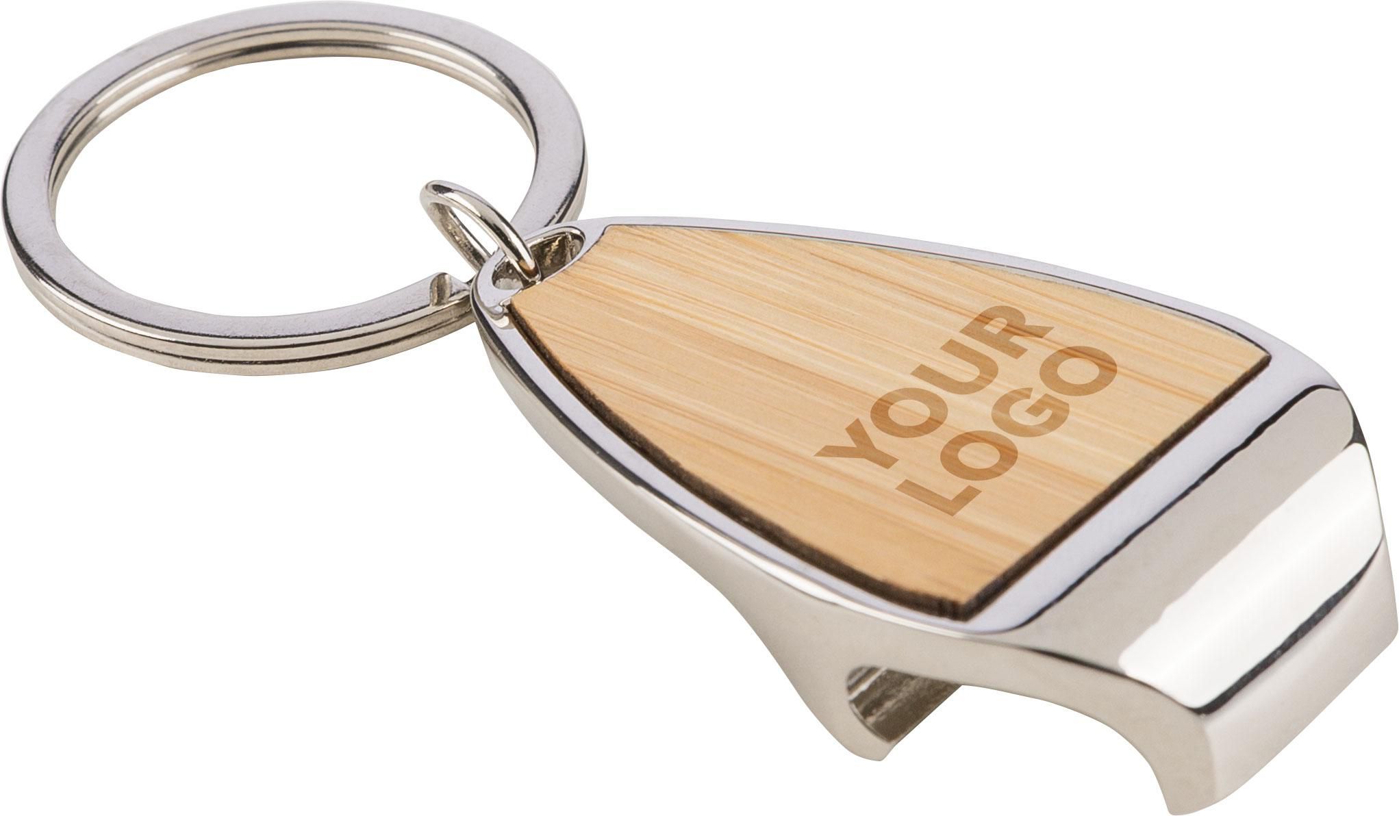 Zinklegering sleutelhanger Aria bedrukken met logo