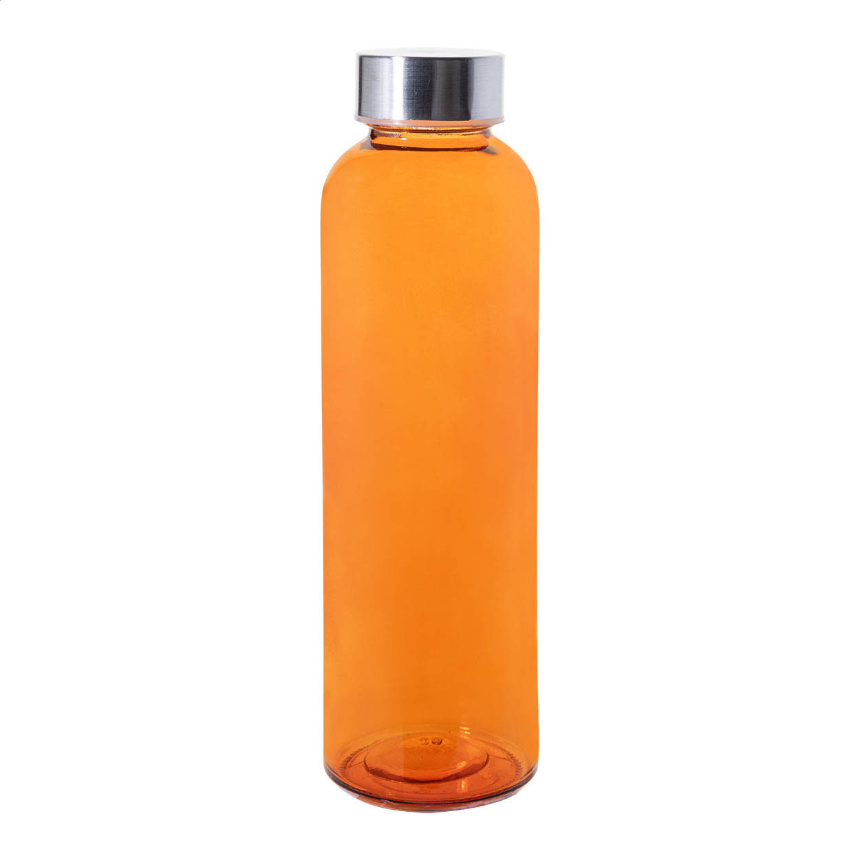 Konga Trinkflasche aus Glas mit Edelstahldeckel, 500 ml, mit Ihrem Logo