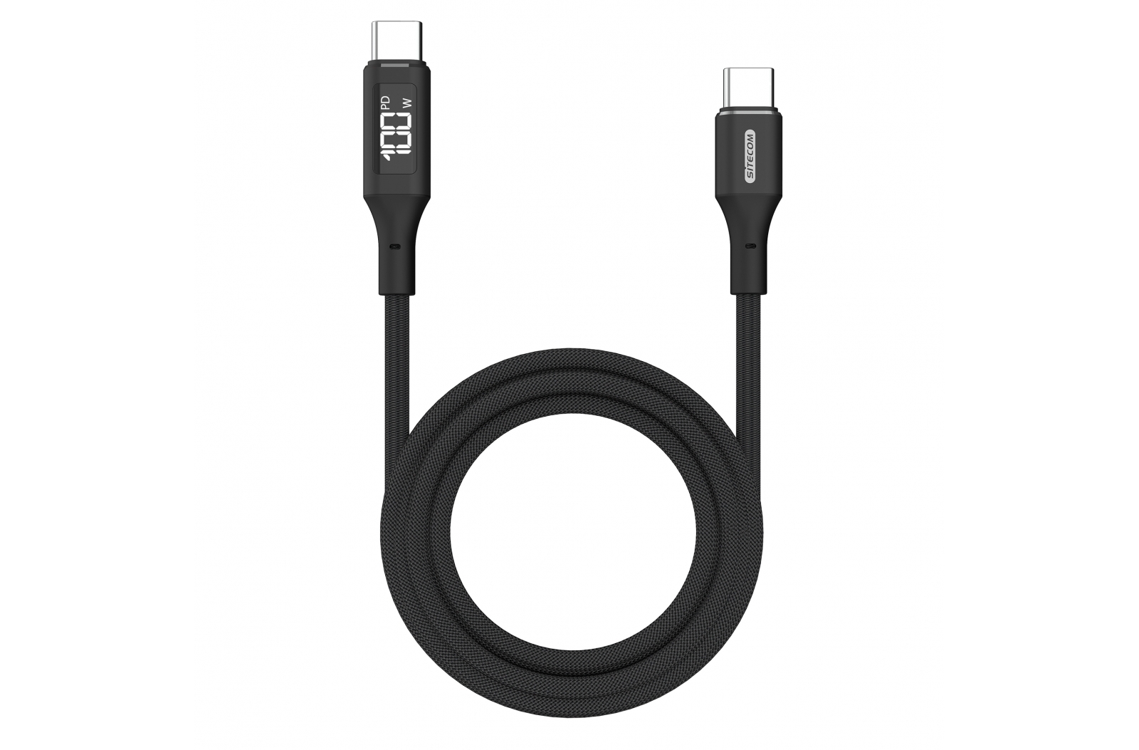 Câble d'alimentation USB-C à USB-C Sitecom CA-1005 avec affichage LED - Ernemont-Boutavent