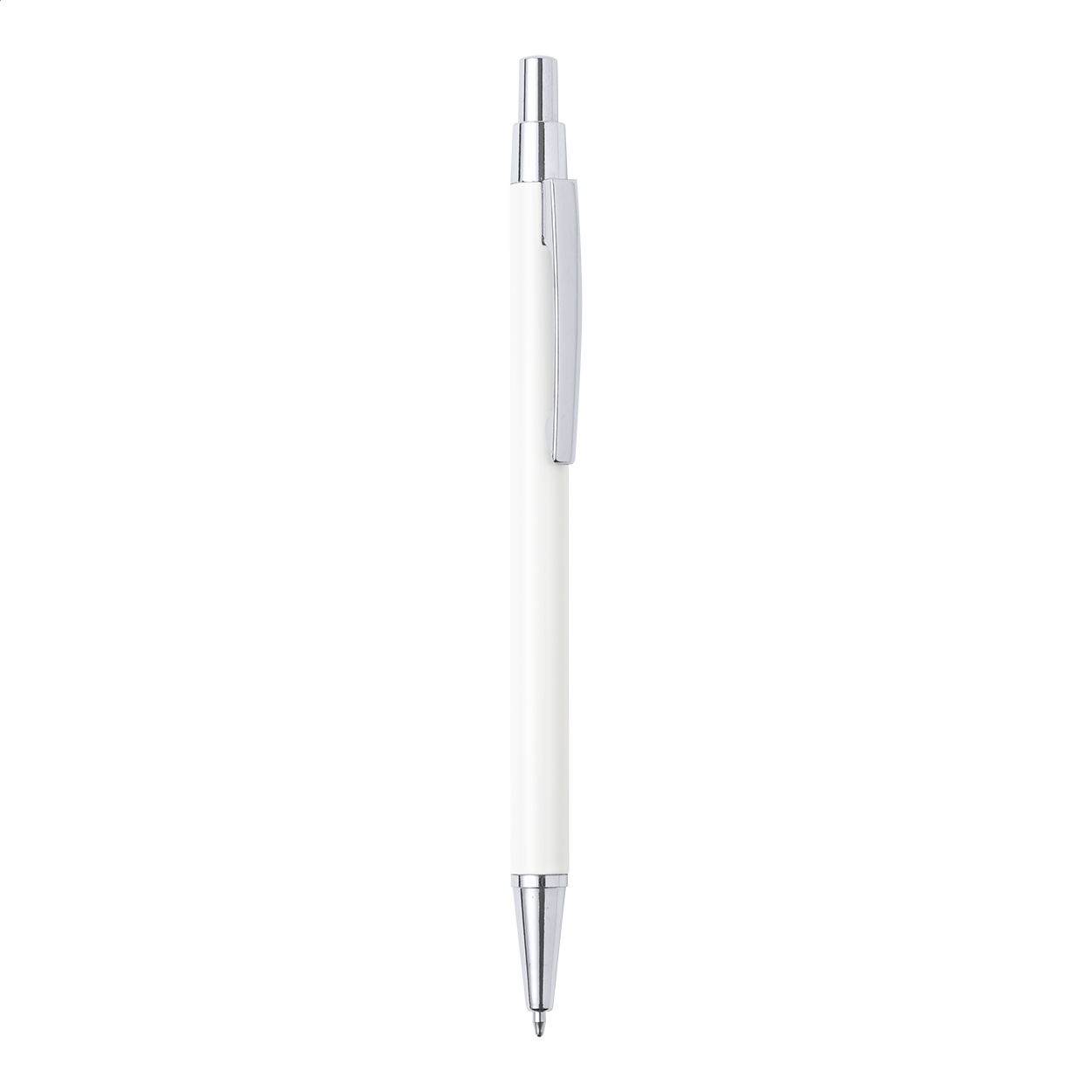 Stylo bille Ralpex personnalisé en aluminium recyclé, pièces chromées imprimé avec logo