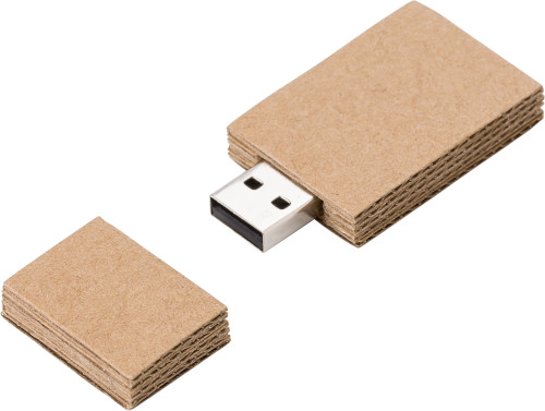Clé USB 2.0 en carton Archie - Zaprinta Belgique