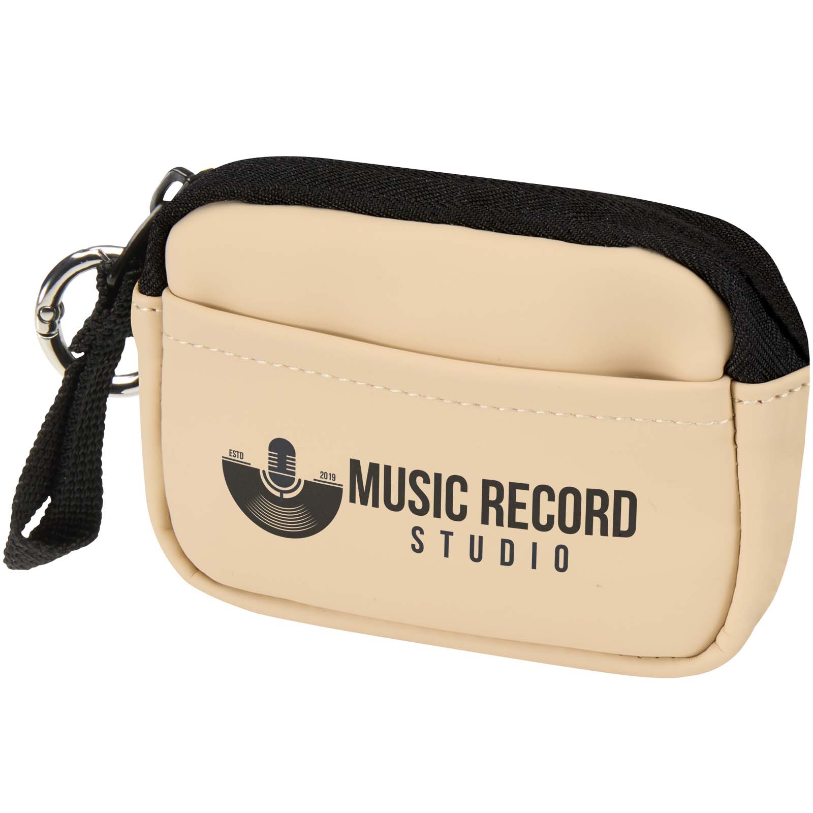 Resi Plus portemonnee met clip van GRS gerecycled PU-leer, met logo bedrukken met logo