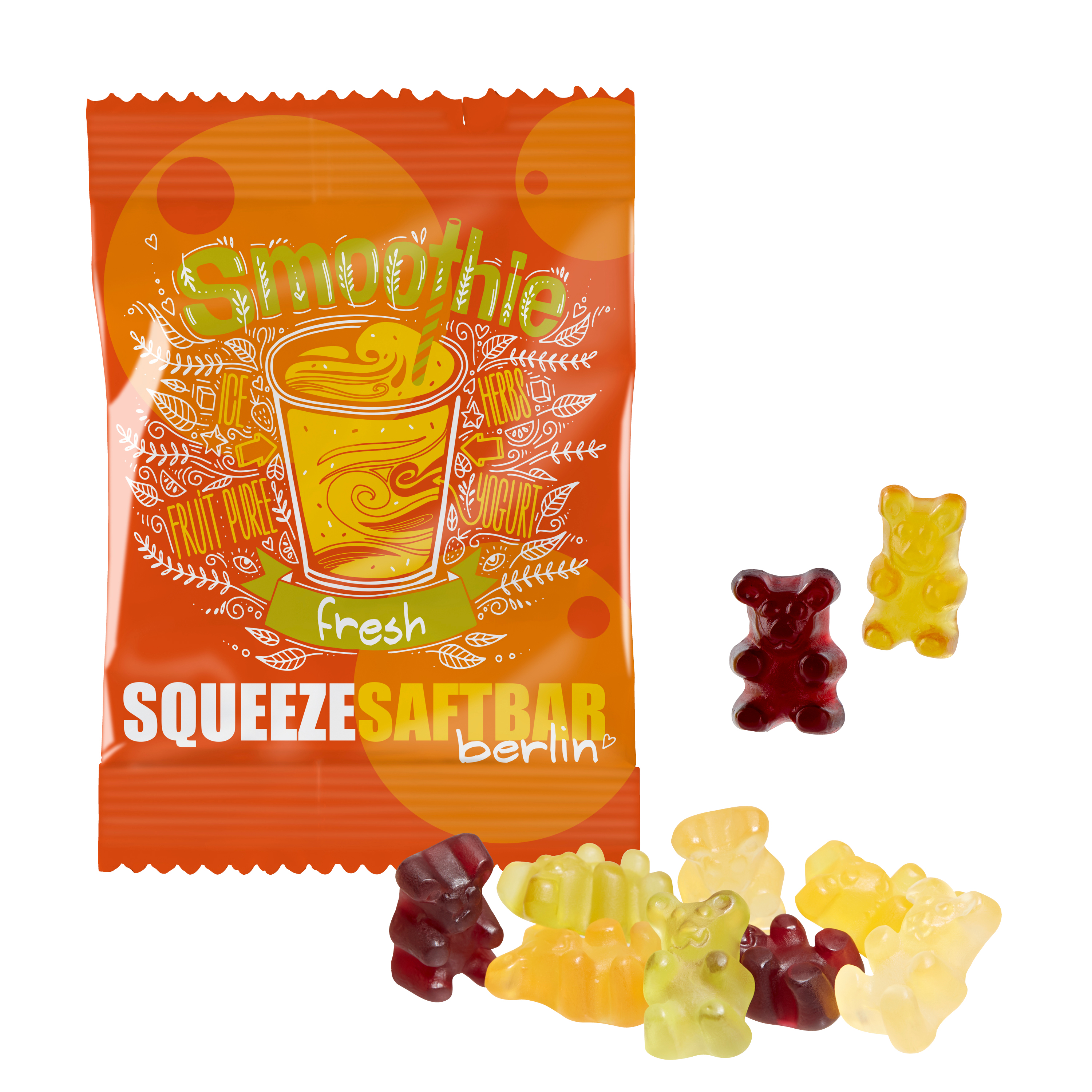 Bonbons Ours en Gelée aux Jus de Fruits - Clergoux