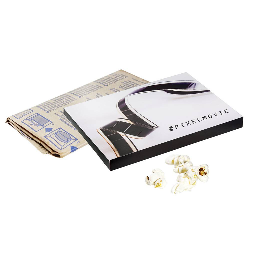 Boîte de pop corn pour micro-ondes personnalisable