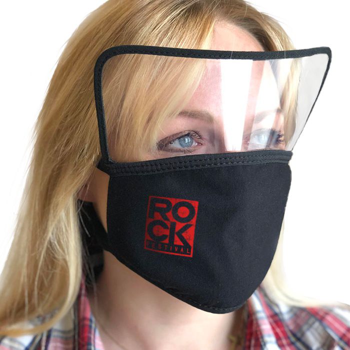 Masque en tissu personnalisé avec visière de protection coronavirus - Luzerne