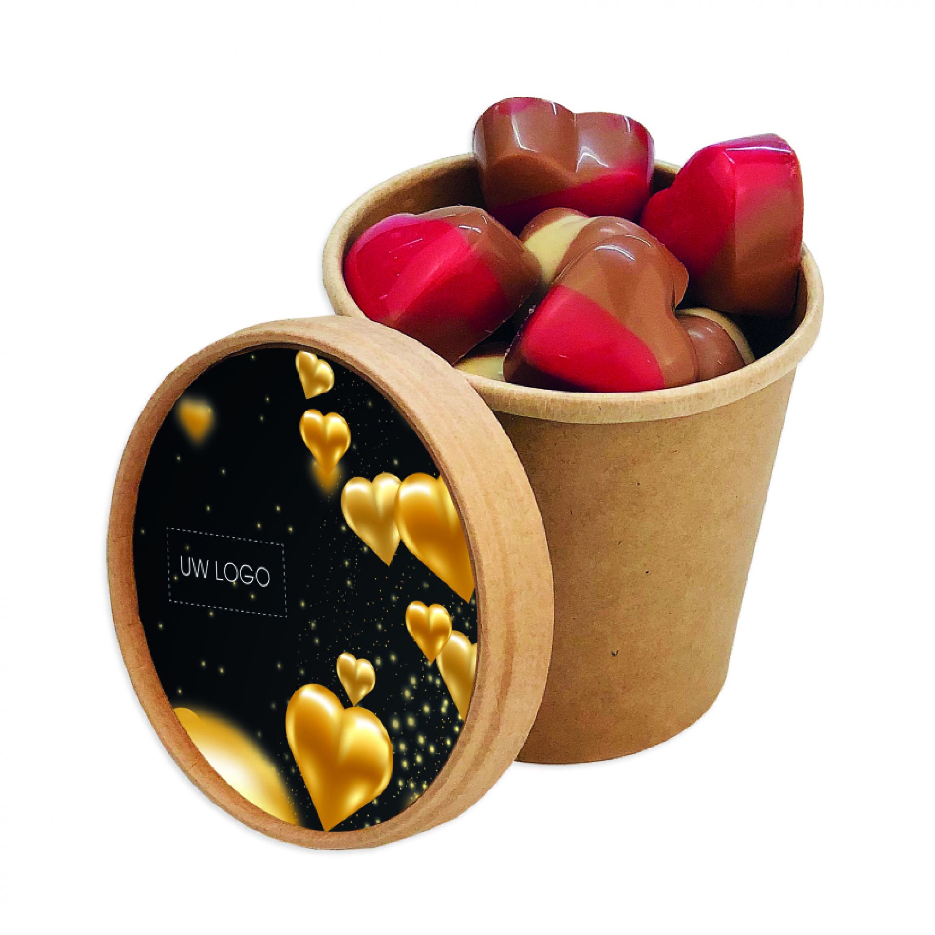 Eco chocoladehartjes beker - Staden