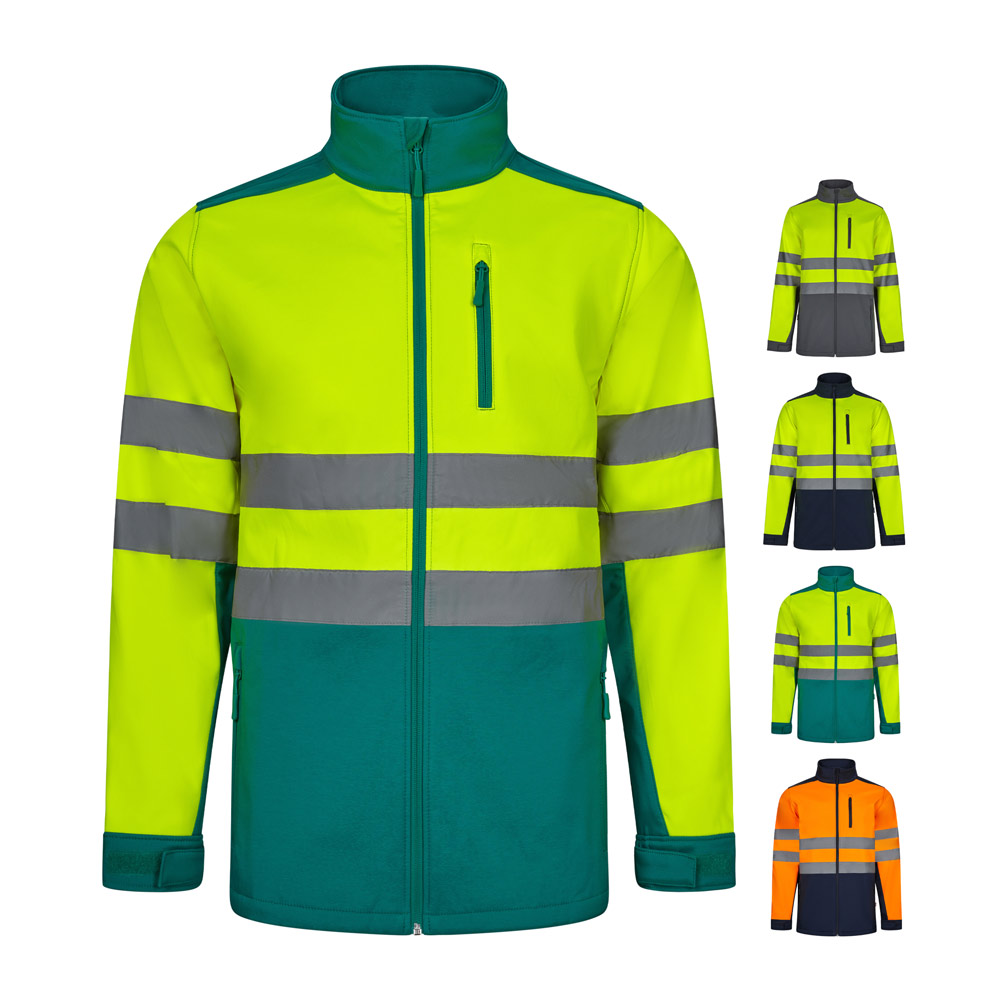 Twee-kleurige Softshell Jas - Landen