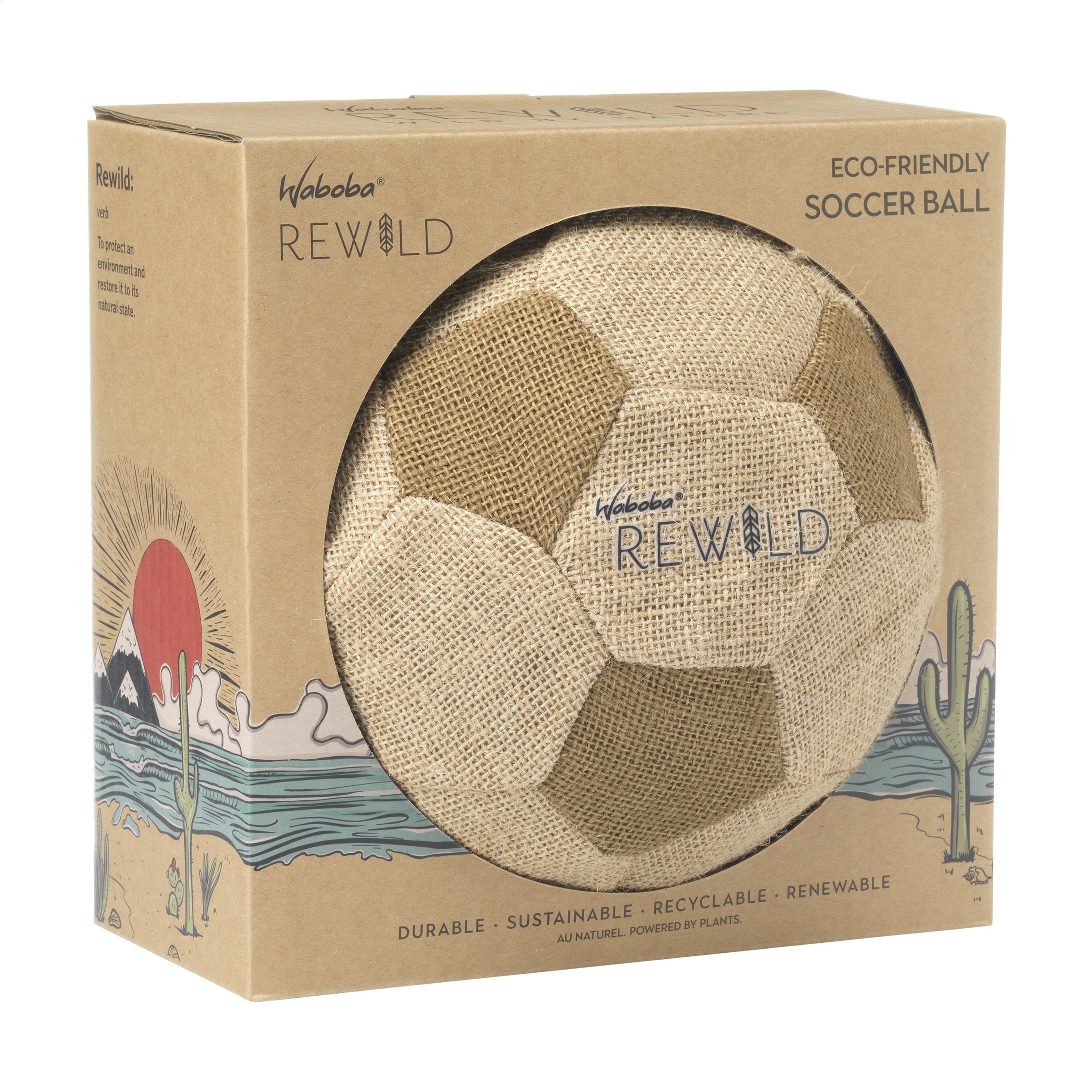 Ballon de football en jute personnalisé - Prisca
