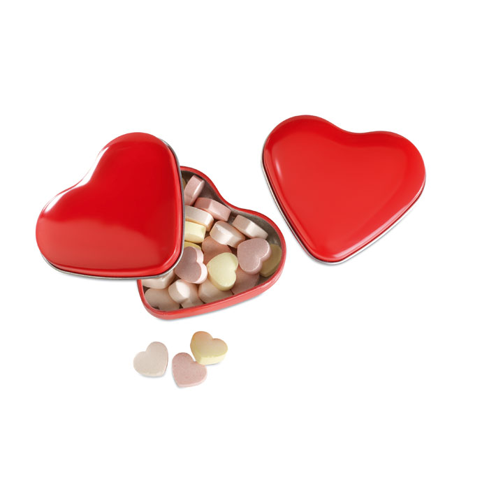 Boîte en forme de cœur personnalisée avec bonbons - Zaprinta Belgique