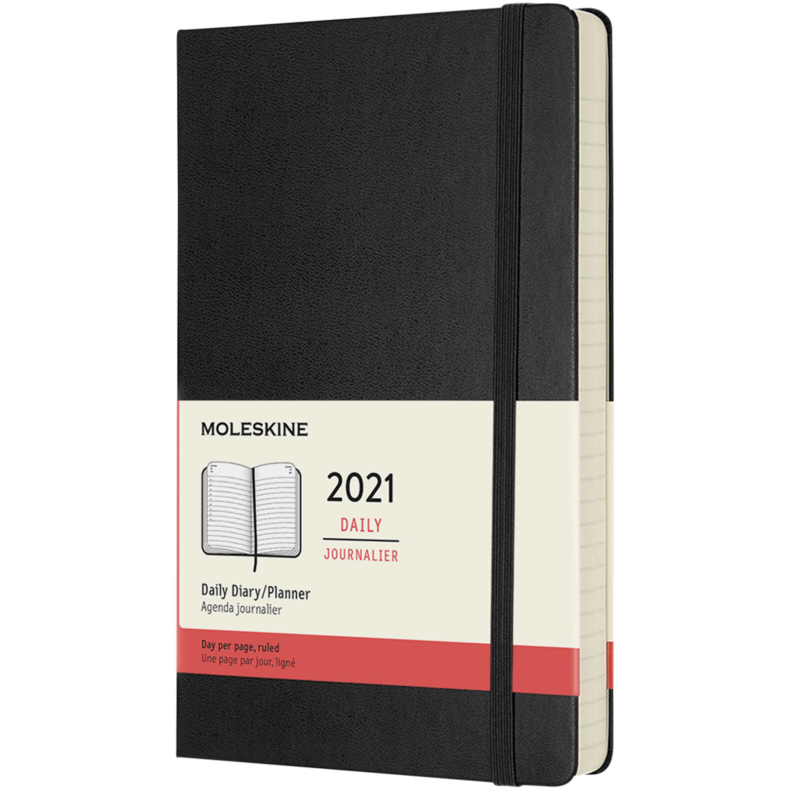 12M daily L hard cover planner