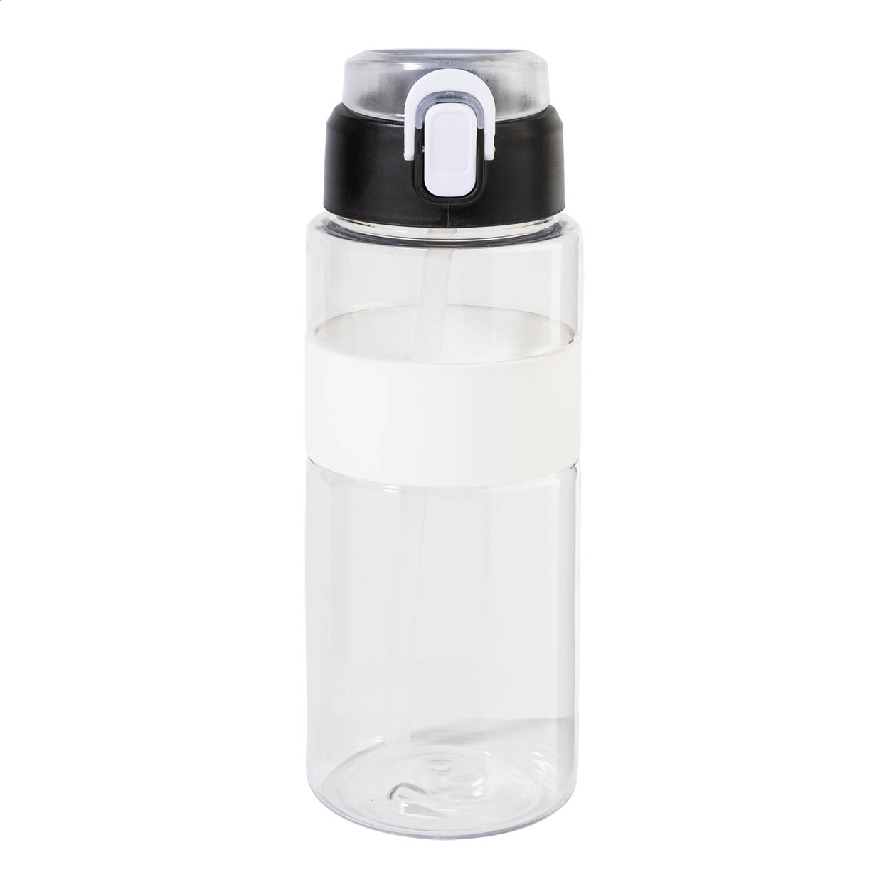 Fitgrip RPET sportfles met automatische flip-top en rietje, 700 ml, met logo bedrukken met logo