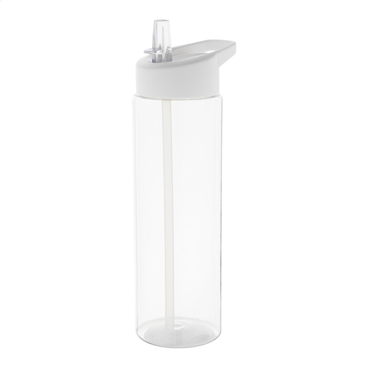 Gourde de sport Fitty 650 ml en RPET personnalisée avec paille intégrée