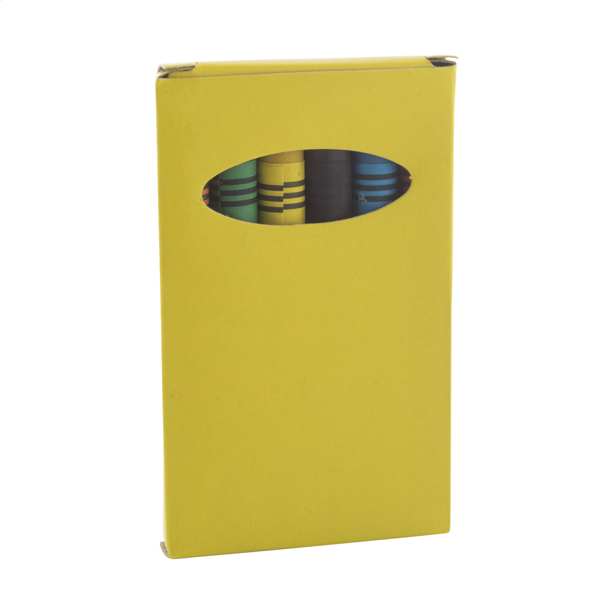 Sorell 6-teiliges Wachsmalstift-Set in farbiger Box mit Ihrem Logo