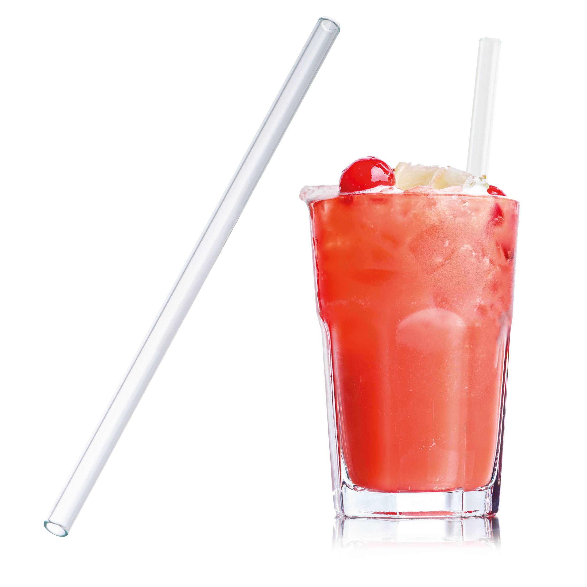 Glazen Herbruikbare Drinkrietjes 20 cm - Heers