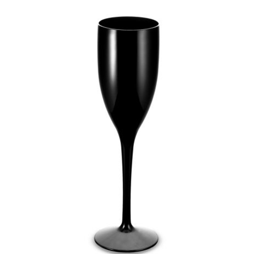 Flûte de champagne noire personnalisée (15 cl) - Betsy - Zaprinta Belgique