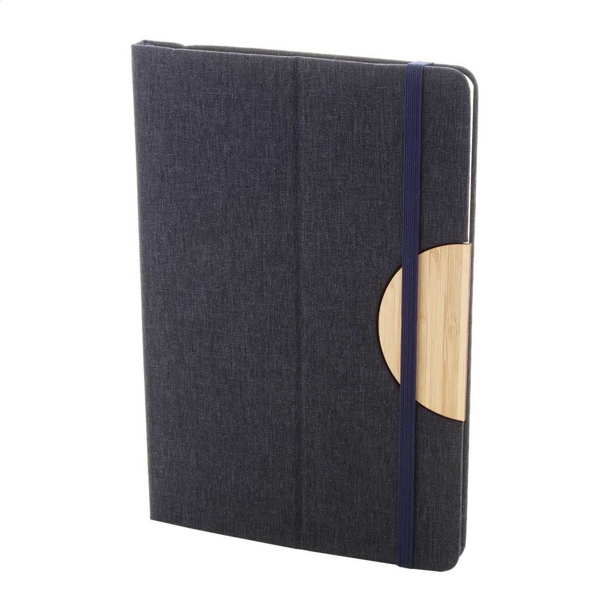 Carnet A5 Bothom personnalisé en RPET avec insert bambou support téléphone