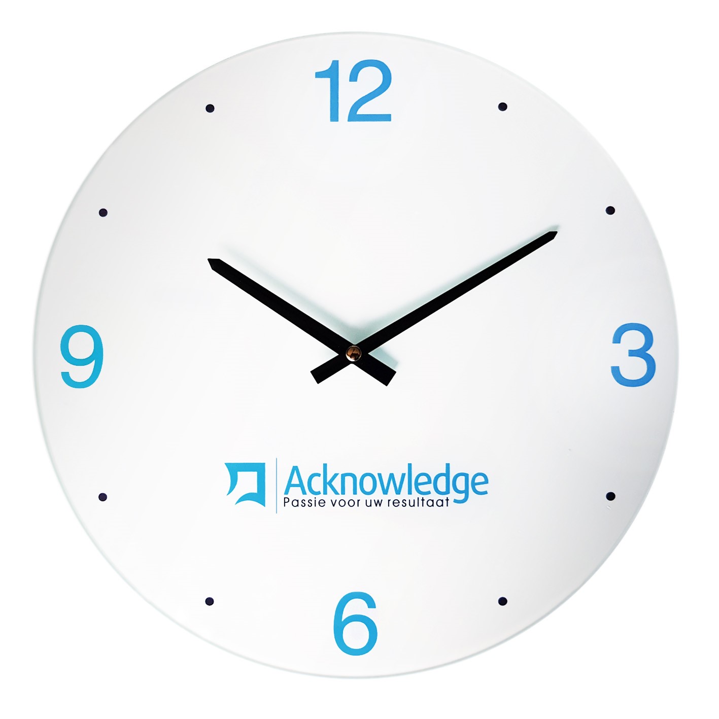 Luxueuze glazen wandklok - Maaseik