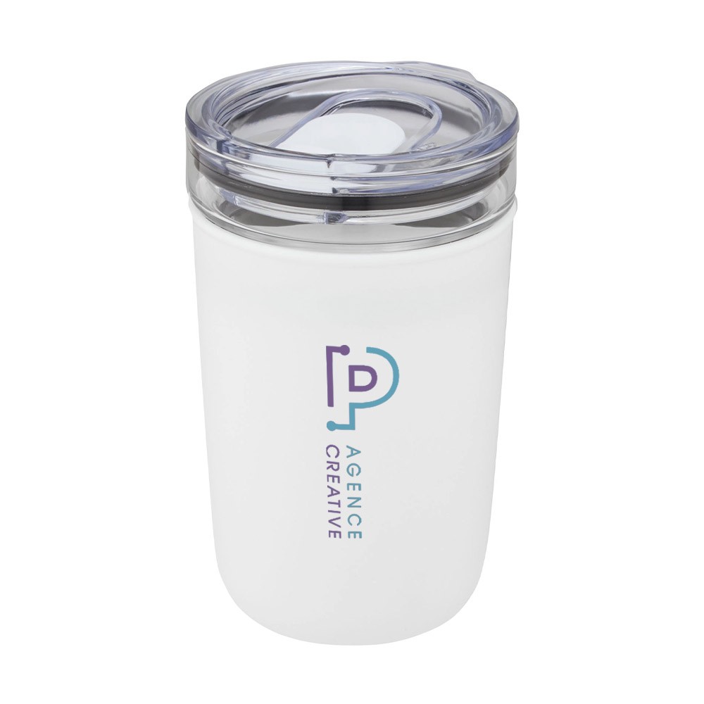 Bello 420 ml Glasbecher mit Außenwand aus recyceltem Kunststoff