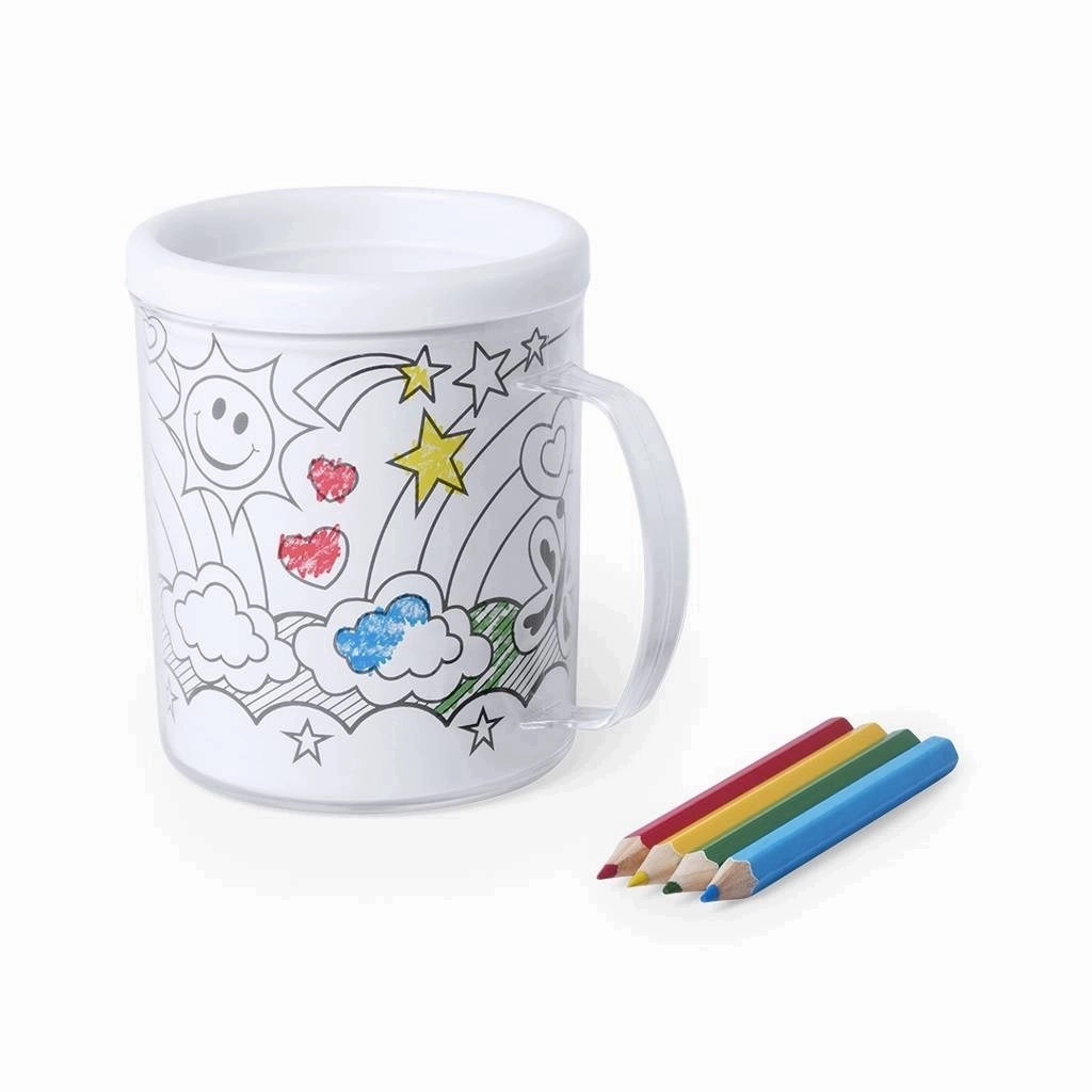 Mug à colorier 320 ml - Scarleth - Zaprinta Belgique