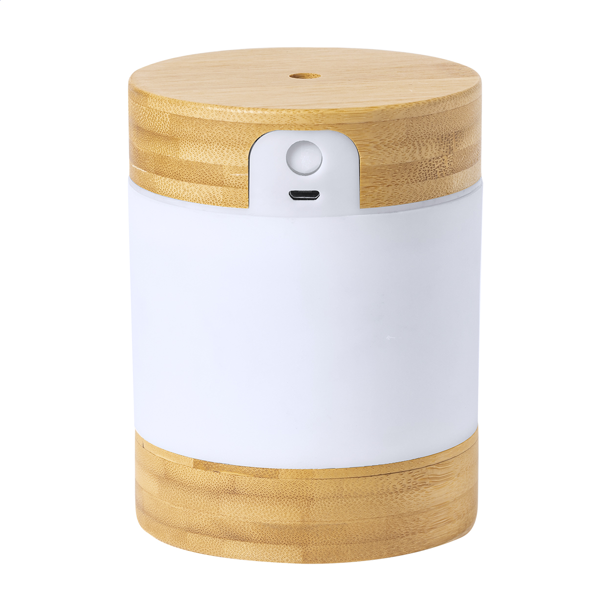 Humidificateur de bureau Bohumi personnalisé en bambou avec LED, 250 ml imprimé avec logo