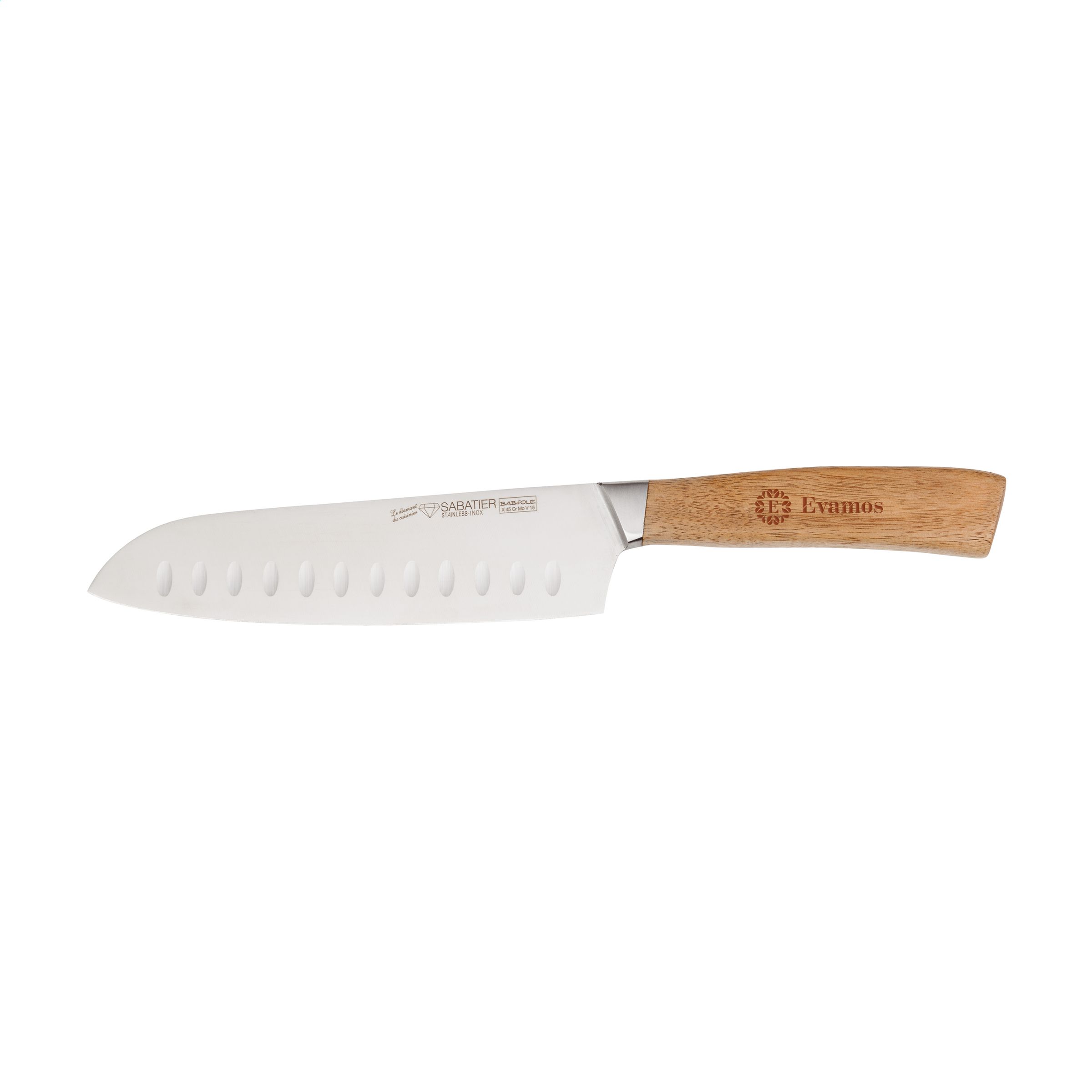 Couteau Santoku polyvalent de la gamme Babiole de Diamant Sabatier - Beaumont-du-Périgord