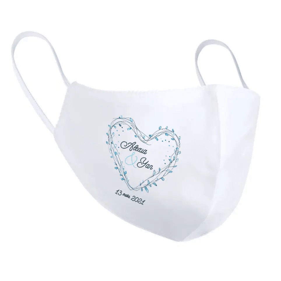 Masque personnalisé mariage - Zaprinta Belgique