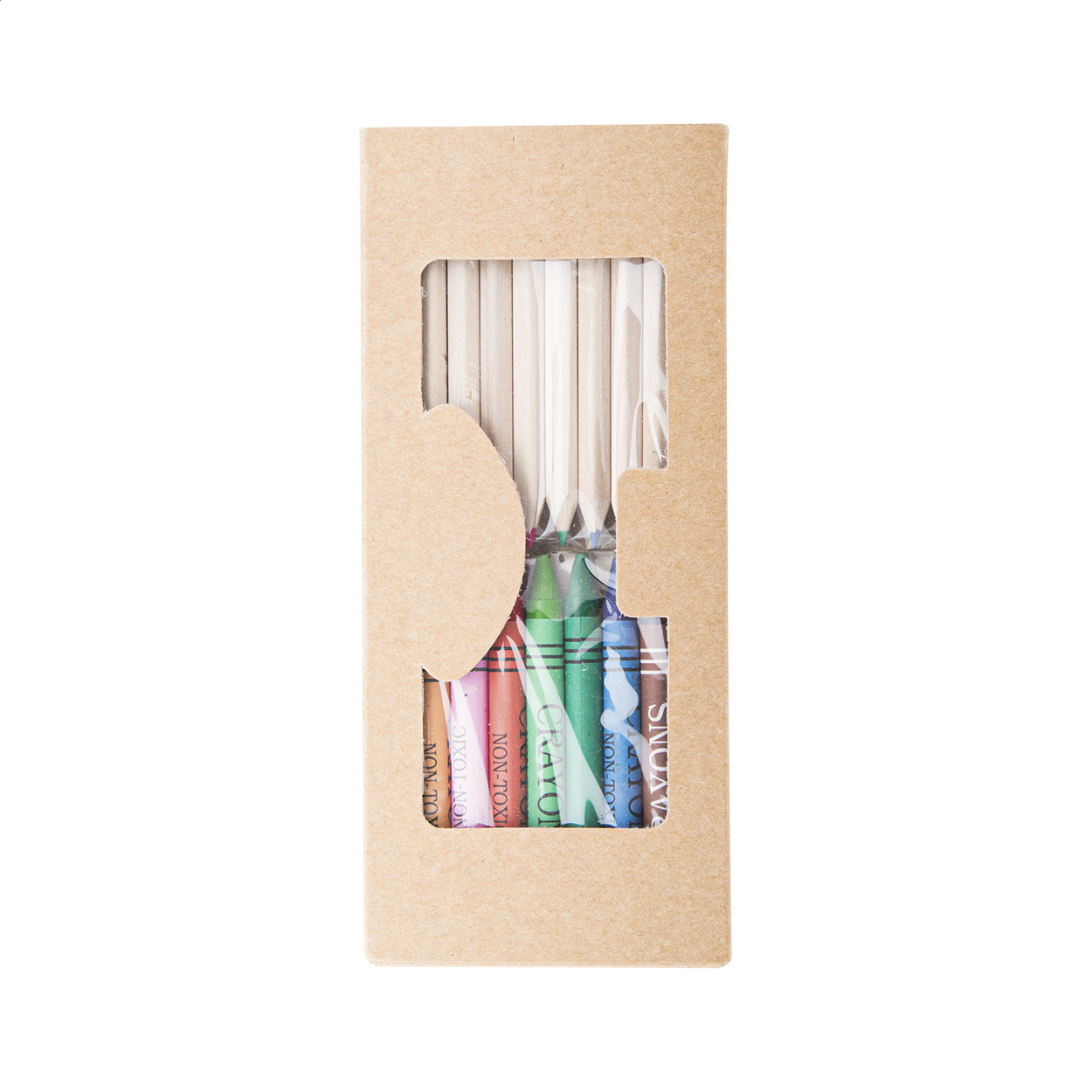 Ensemble de crayons et de pastels colorés Arc-en-ciel - Ciry-le-Noble