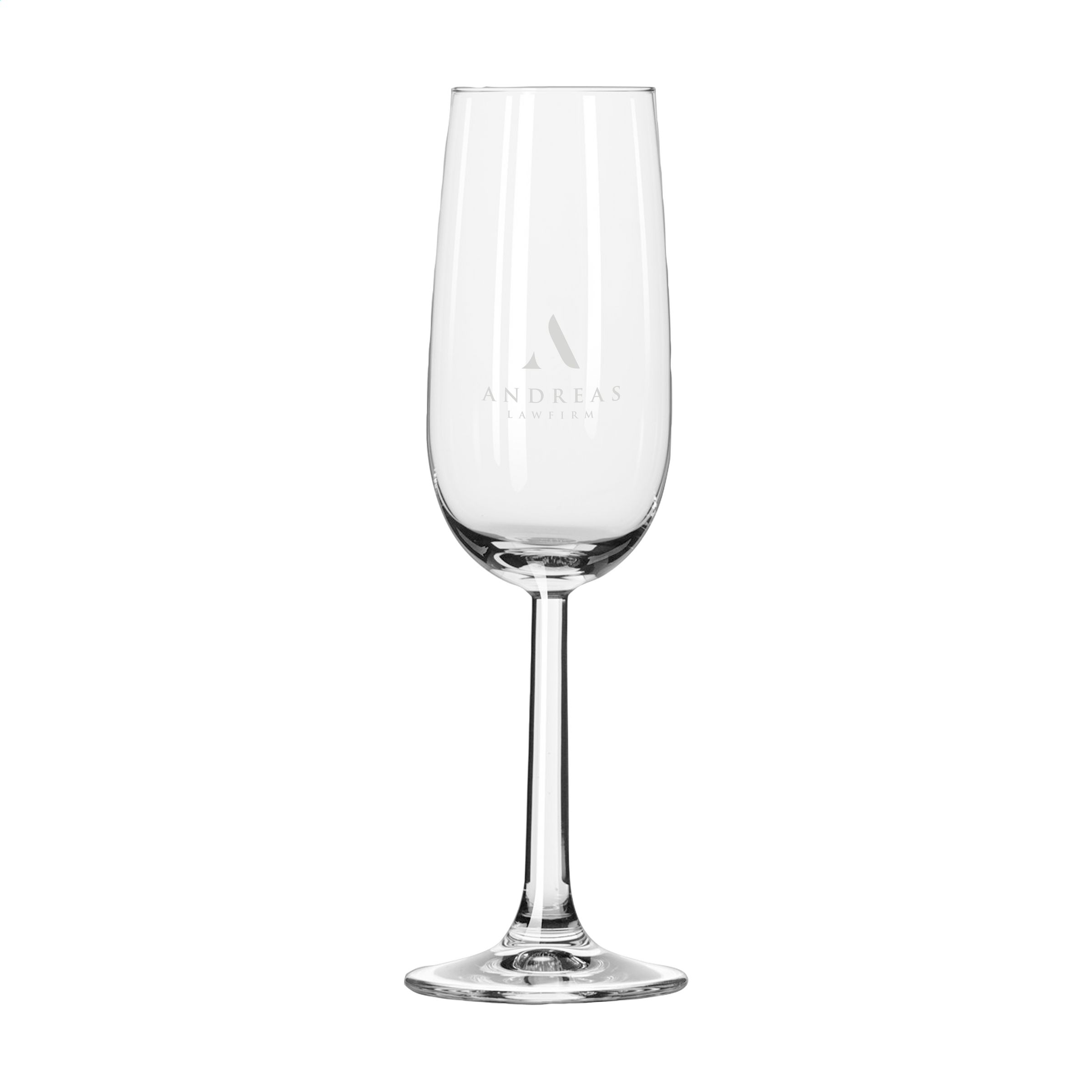 Flûte à champagne en verre transparent - Neuville-Ferrières - Zaprinta Belgique