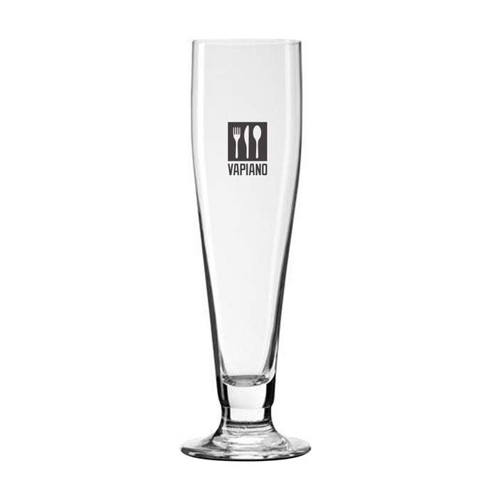 Verre à bière blanche personnalisé classique 250 ml - Isac