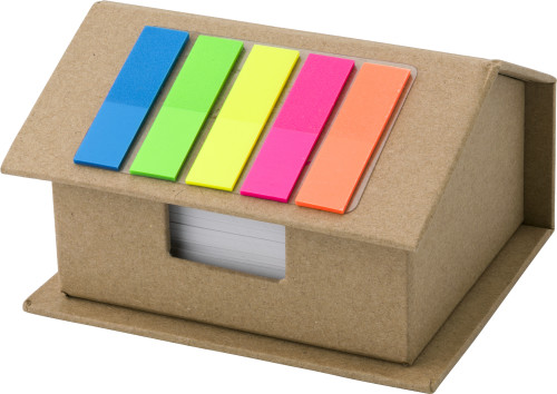 Etui en carton avec note repositionnables