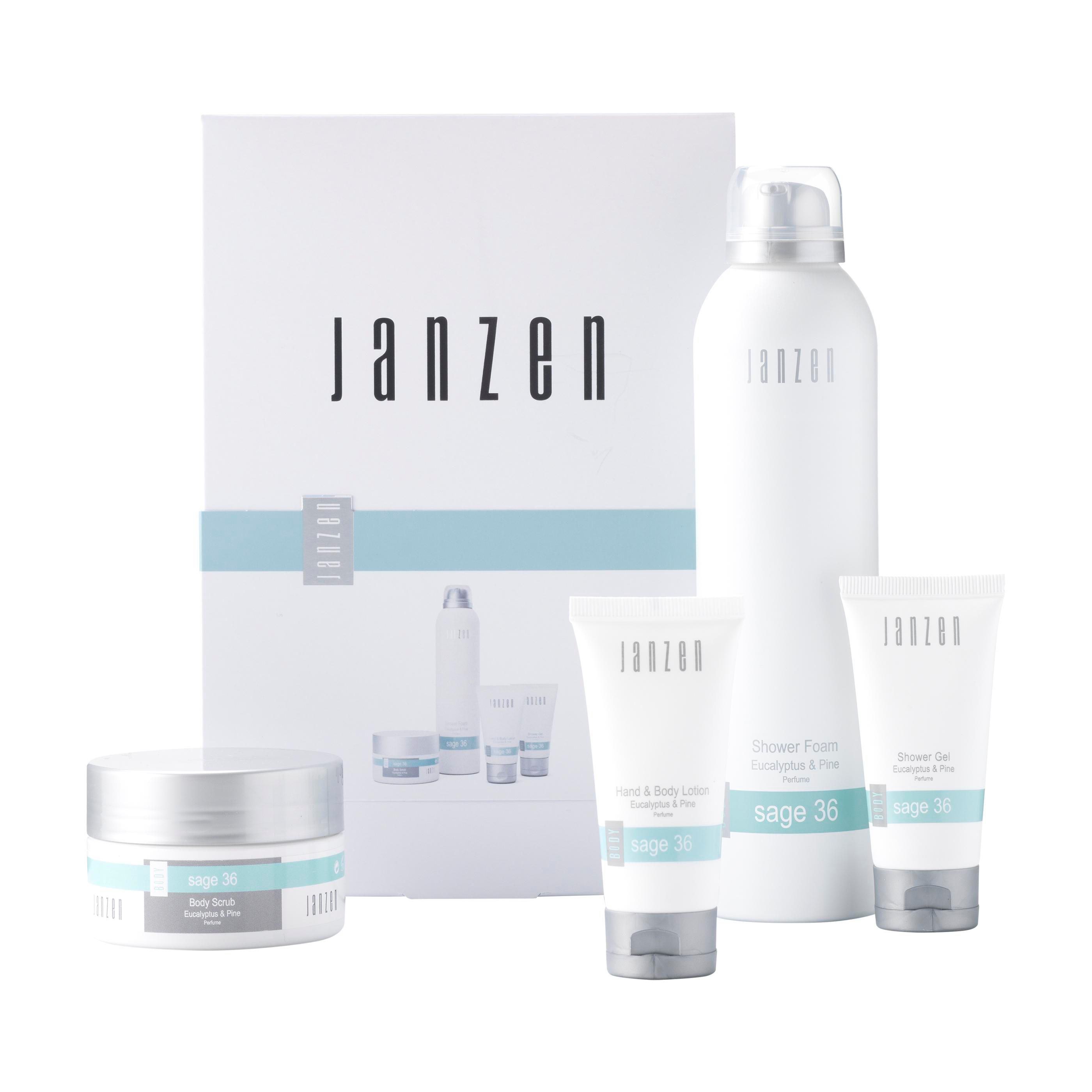 JANZEN geschenkset S Body Sage 36 met 4 huid- en haarverzorgers