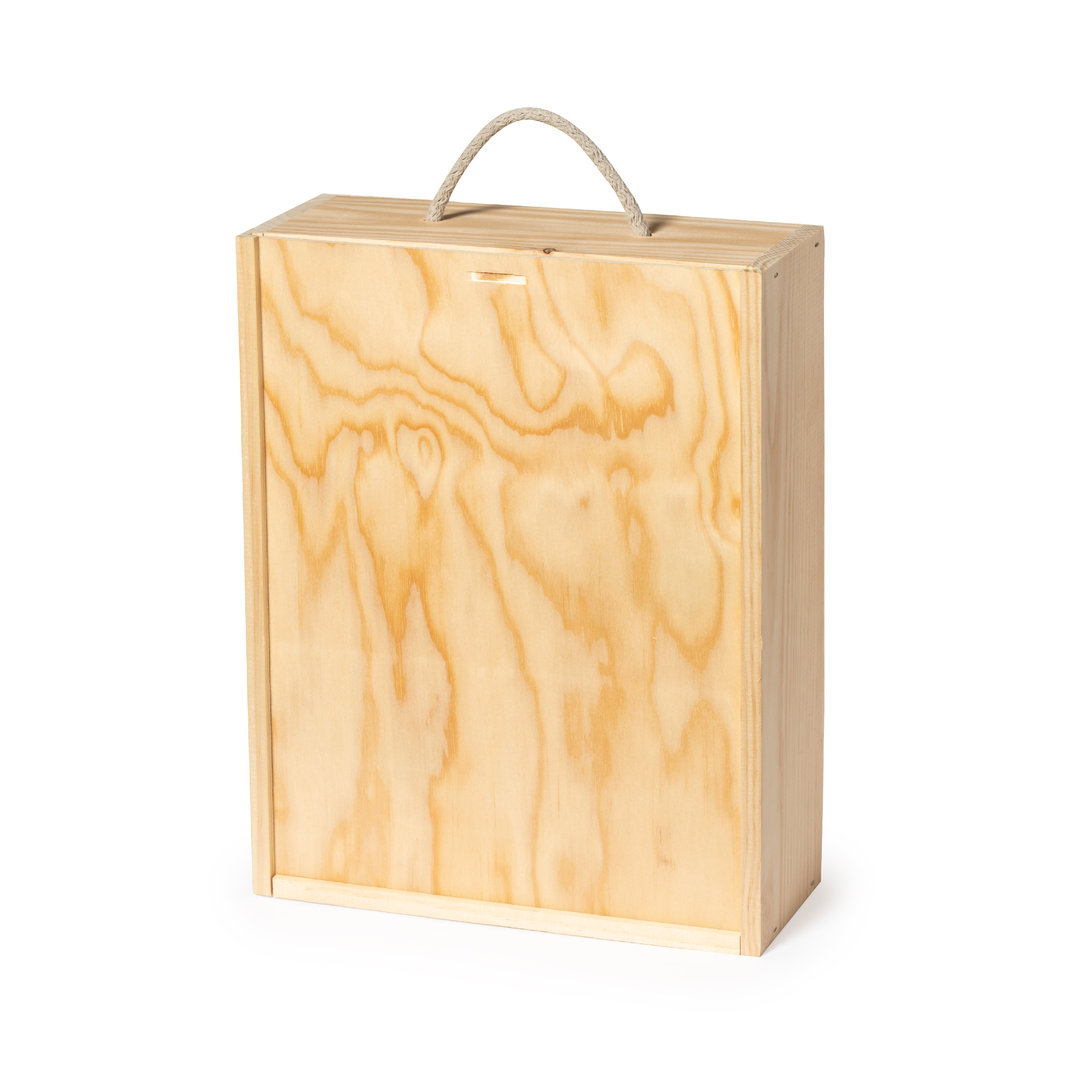 Natuurlijke Houten Geschenkdoos - Wetteren bedrukken met logo