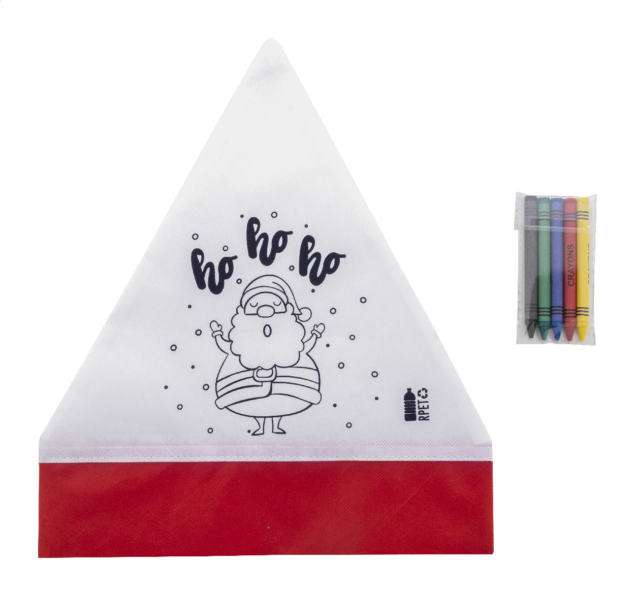 Chapeau de Noël coloriable - Saint-Martin-des-Plains imprimé avec logo