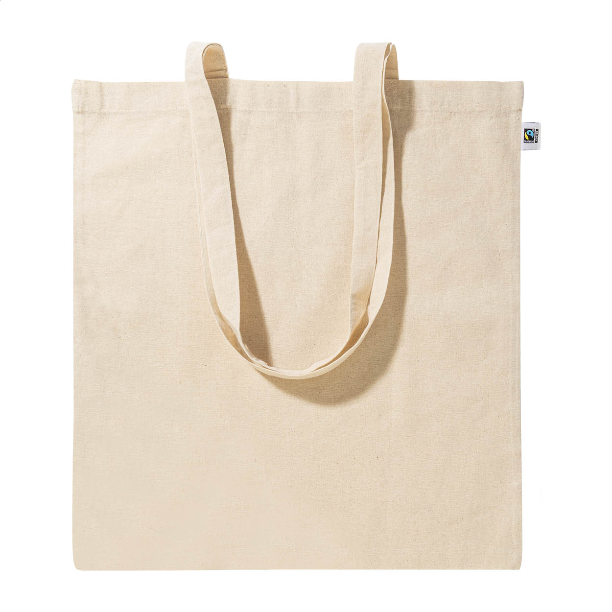 Fershop Fairtrade-Einkaufstasche aus Baumwolle 140 g/m² mit Logo bedrucken mit Logo