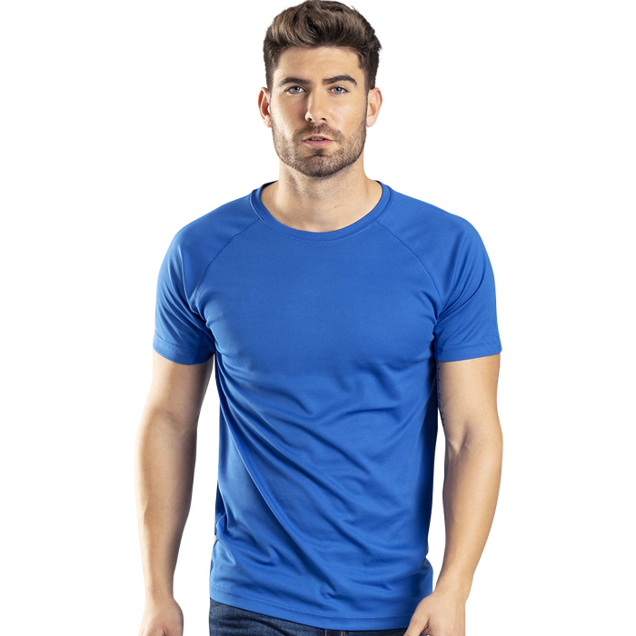 T-shirt technique pour homme personnalisable à col rond 135 g/m² - Basile - Zaprinta Belgique