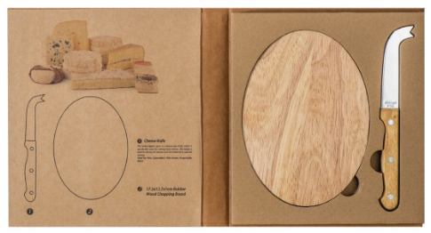 Kaas Set met Houten Snijplank - Wachtebeke