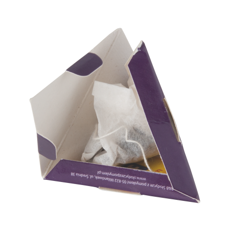 Sachet de thé pyramidal dans une boîte en papier à impression en couleur intégrale - Saint-Étienne-de-Valoux - Zaprinta Belgique