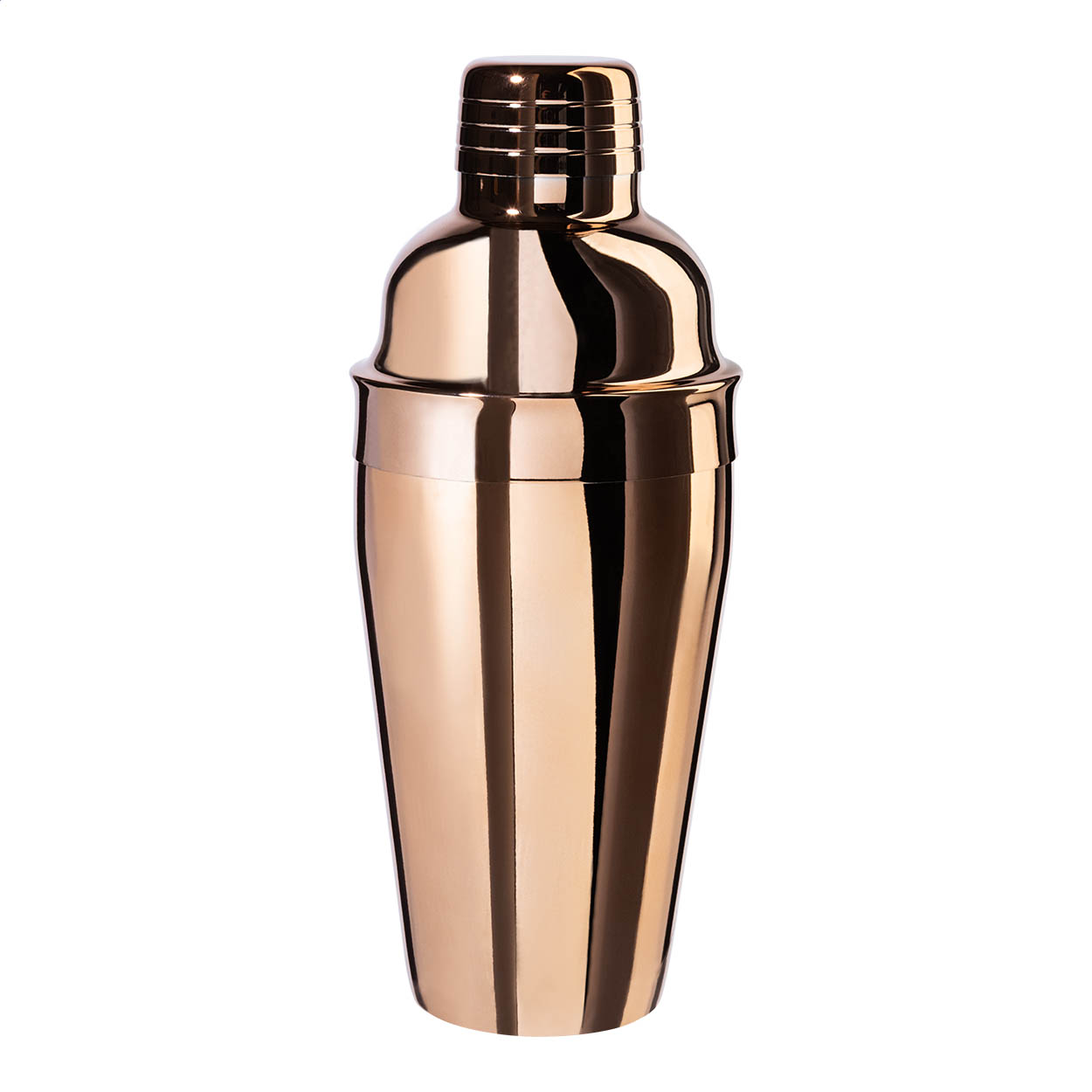 Daiquiri Cocktailshaker aus verkupfertem Edelstahl, 550 ml, mit Logo