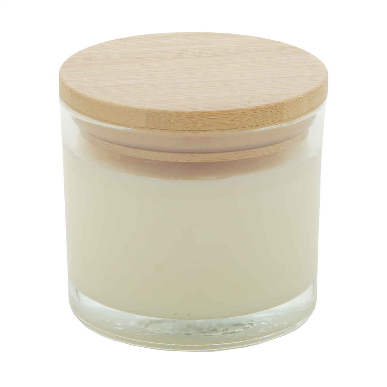 Bougie Mihama personnalisée parfum vanille en cire végétale, 95 g, verre et bambou