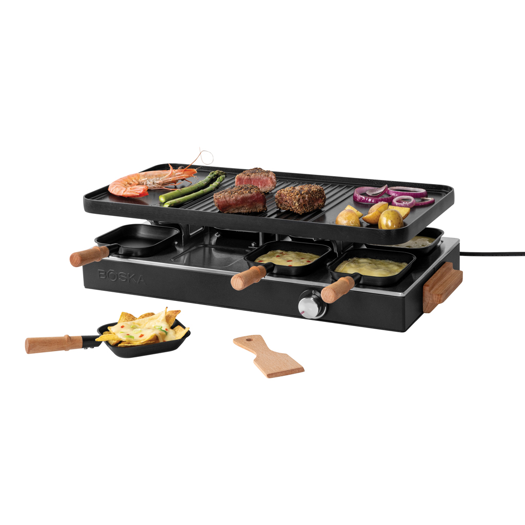 BOSKA Raclette Gourmet Party, 8 personen (EU Type F)