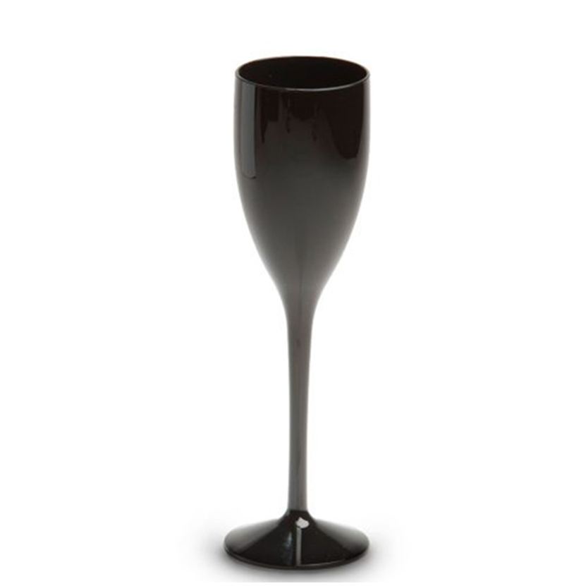 Coupe de champagne noire personnalisée (12 cl) - Anne