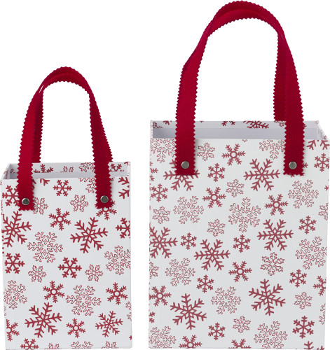 Set de 2 sacs en polyester surmontés