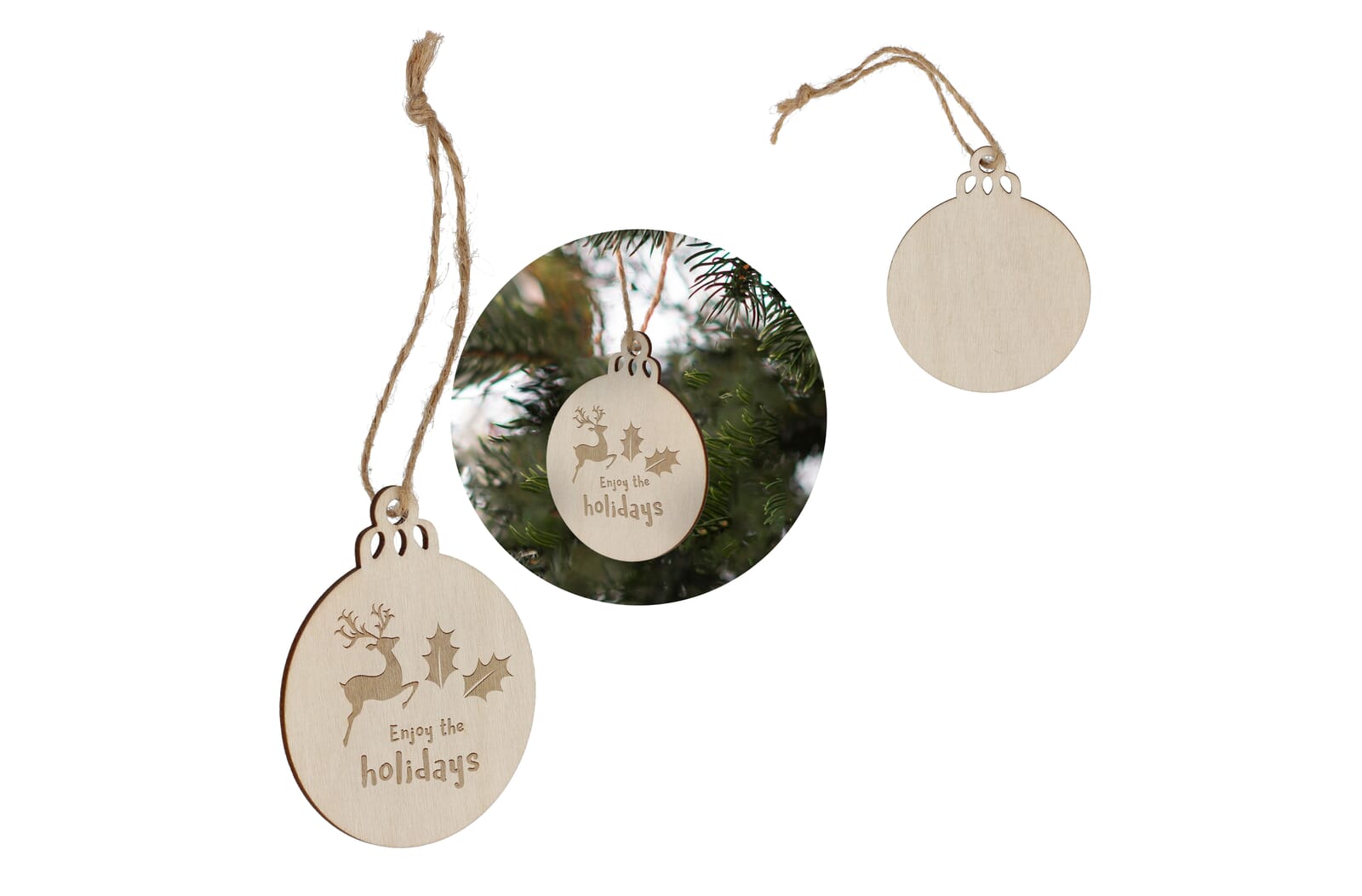 Holz-Weihnachtskugel - Apolda
