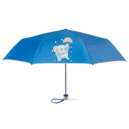 Parapluie pliant personnalisé 96 cm doublure argentée - Noé - Zaprinta Belgique