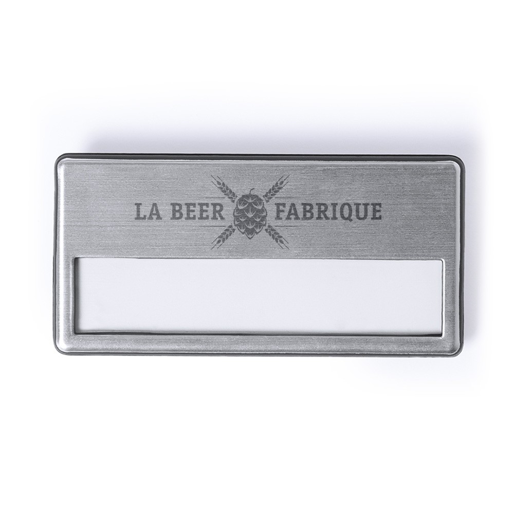 Badge personnalisé rectangulaire - Marlon