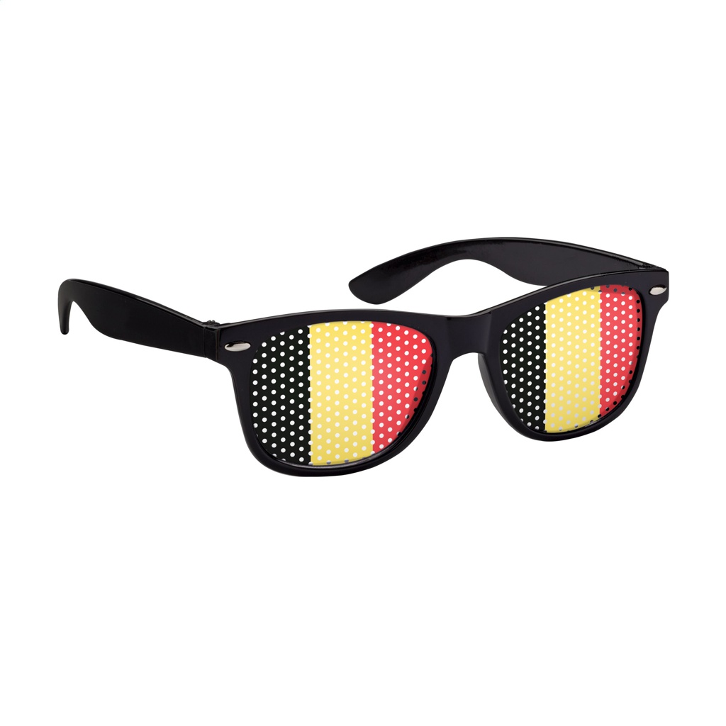 Lunettes de supporters aux couleurs de la Belgique - Diable rouge